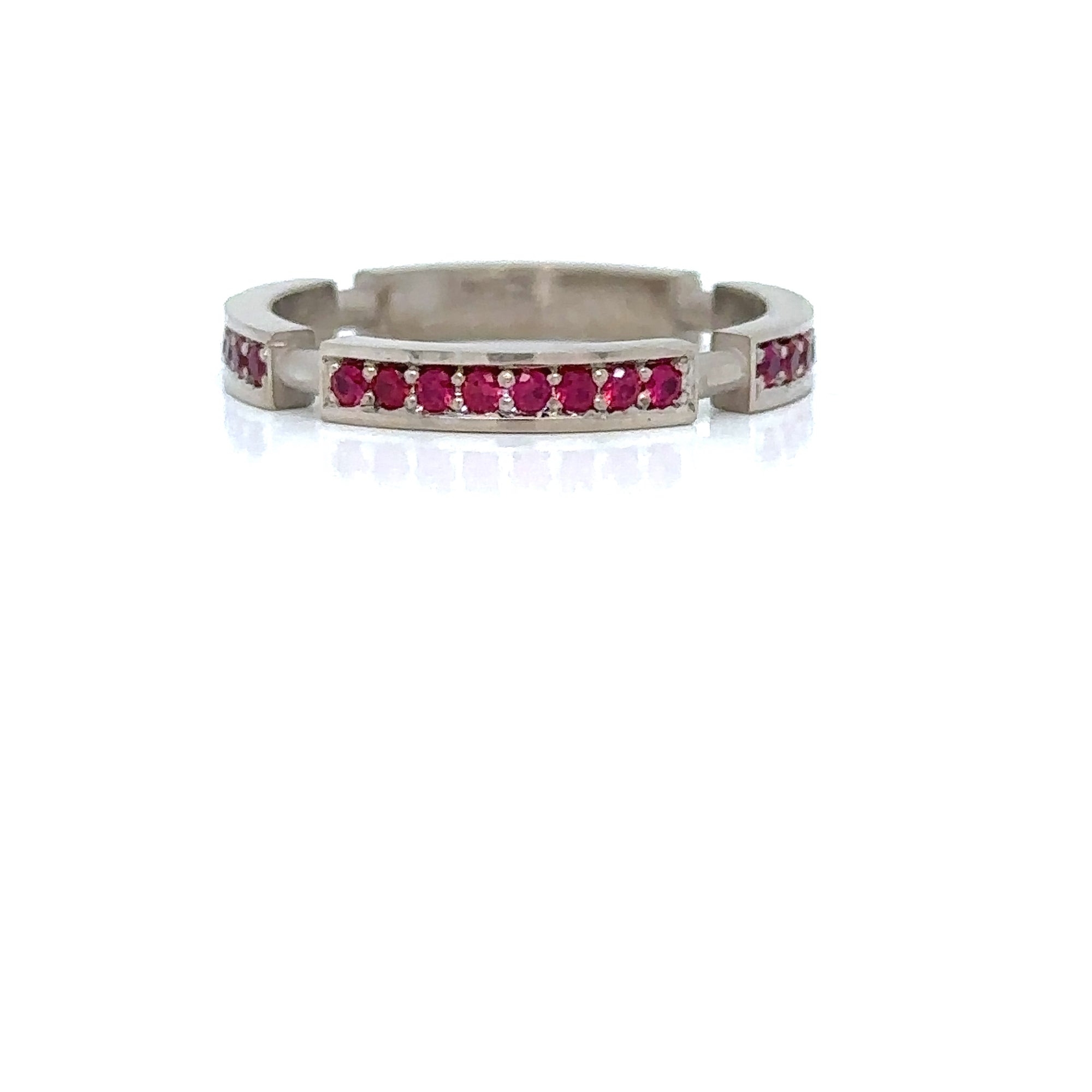 White gold Ruby eternity Ring