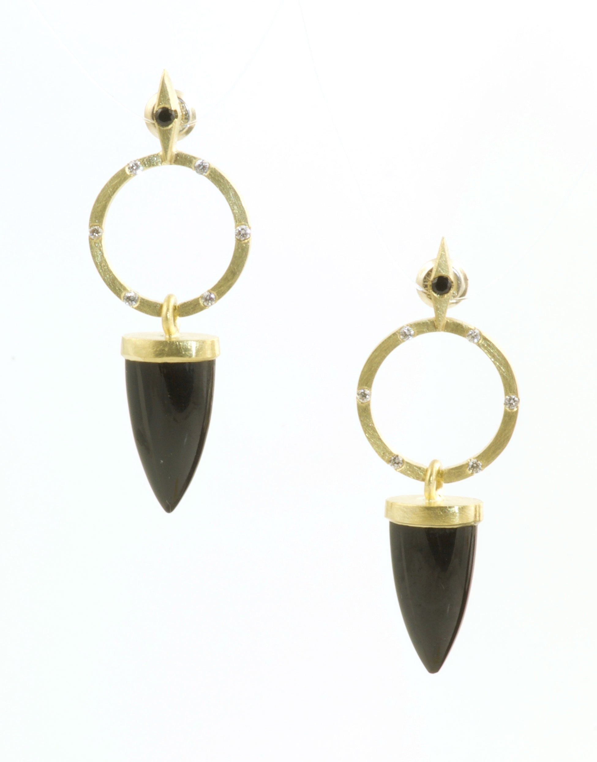 Onyx Point Earrings