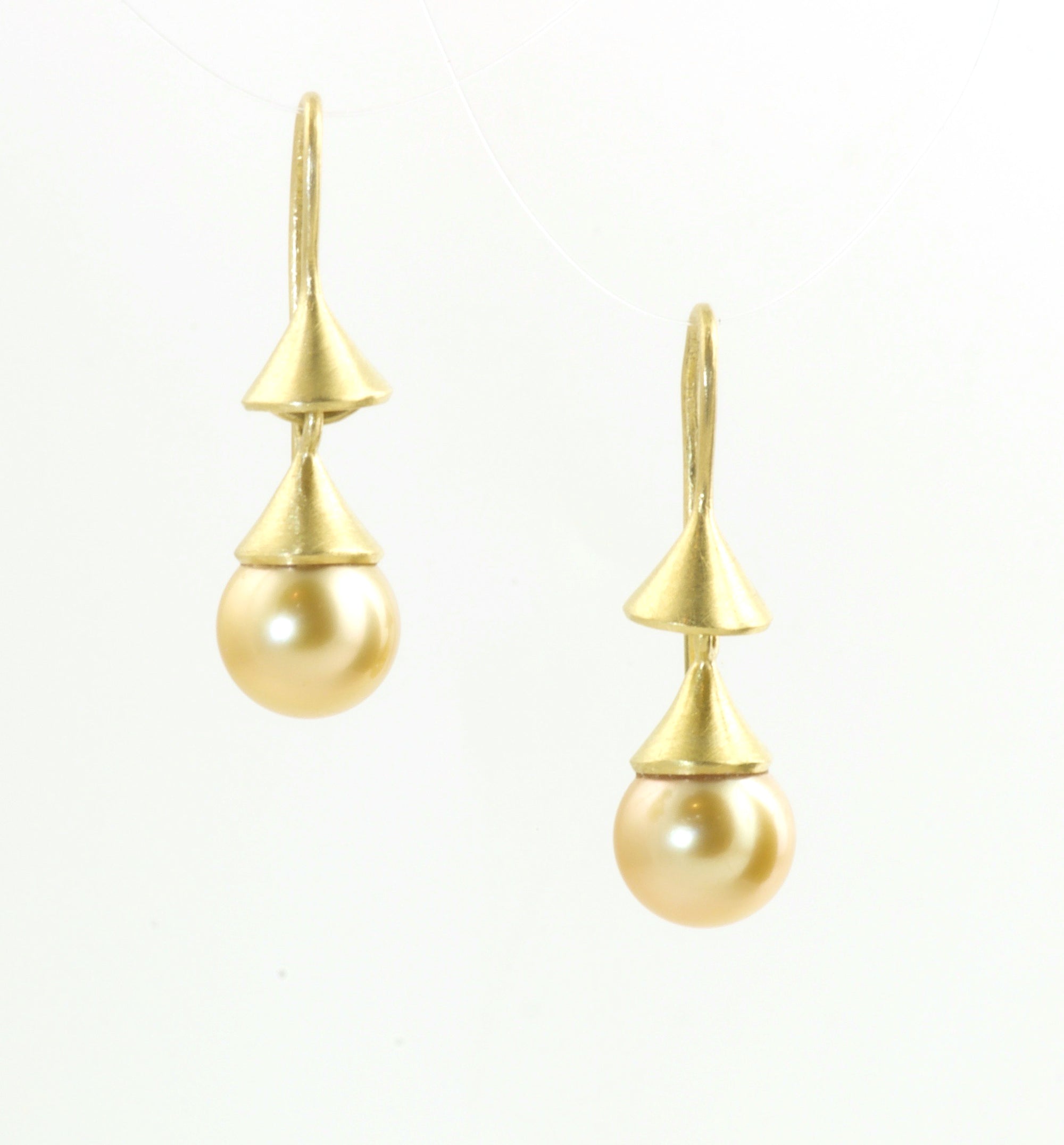 Golden Pearl Earrings