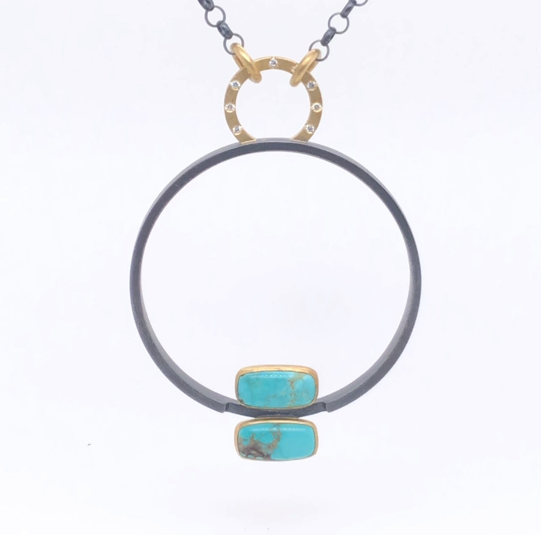 Turquoise Mirror Pendant